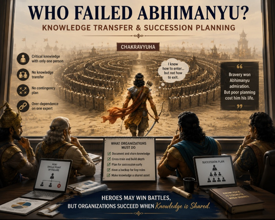 teachbuild-who actually failed Abhimanyu? Knowledge Transfer and Succession Planning